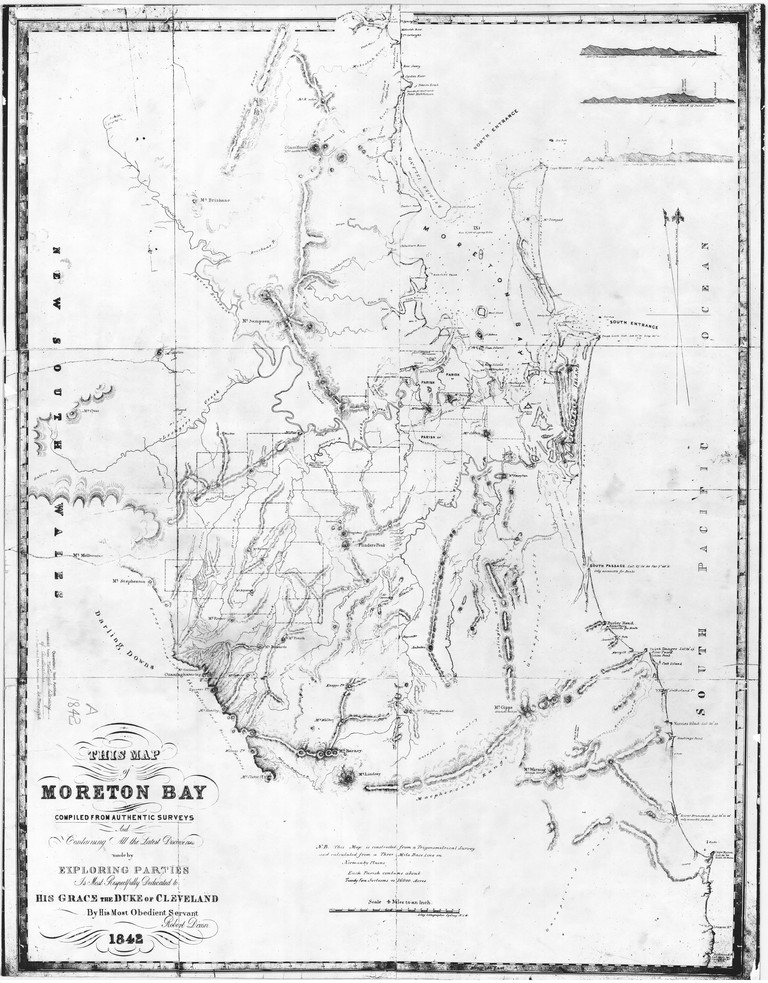 Dixons Moreton Bay 1842 map